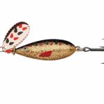 Lingura Rotativa Abu Garcia Droppen Maxi Spinners, Culoare Auric, 8.5cm, 12g