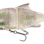Swimbait Savage Gear 3D Line Thru Glide Roach 17cm/78g, culoare Ghost Roach