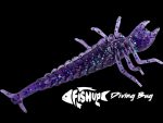 FishUp Diving Bug 5cm #019 Motor Oil Red - imagine 3