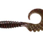 FishUp Fancy Grub 2.5cm #050 Green Pumpkin Brown Red & Purple