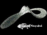 FishUp Fancy Grub 6.3cm #050 Green Pumpkin Brown Red and Purple - imagine 3