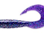 FishUp Mighty Grub 10cm #060 Dark Violet Peacock & Silver