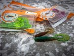 FishUp Mighty Grub 13.3cm #050 Green Pumpkin Brown Red & Purple - imagine 3