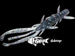 FishUp Shrimp 7.6cm #050 Green Pumpkin Brown Red and Purple - imagine 3
