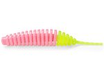 Worm FishUp Trout Series Tanta Cheese 5cm, culoare #133 Bubble Gum Hot Chartreuse