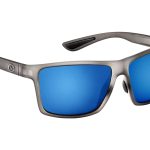 Ochelari Flying Fisherman Baysider Floating Matte Crystal Gray Smoke-Blue Mirror Smoke-Blue Mirror