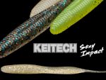 Shad Keitech Sexy Impact Violet Lime Belly PAL#06 7.1cm - imagine 2