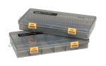 Cutie Naluci Pescuit Savage Gear FLAT LURE BOX SMOKE KIT 2PCS 23X11X3.5CM