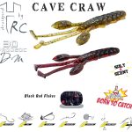 HERAKLES CAVE CRAW 3.8 9.6cm Black Red Flakes