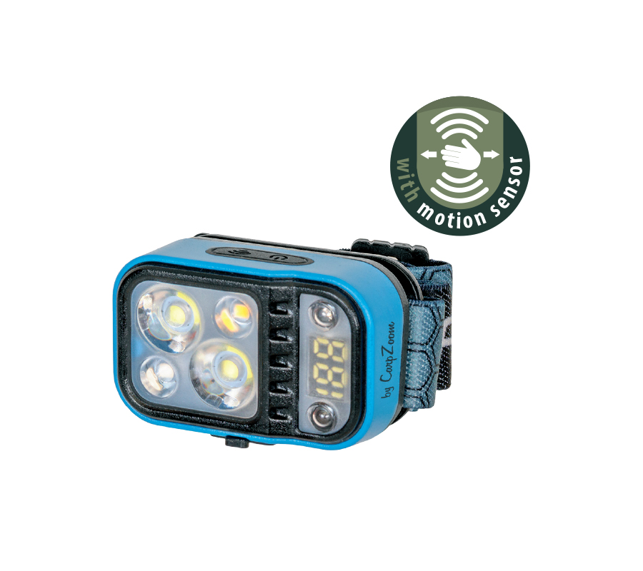 cz6627lamp-37732 LANTERNA CAP CARP ZOOM MOTION SENSOR COB HEAD LAMP - Image 1