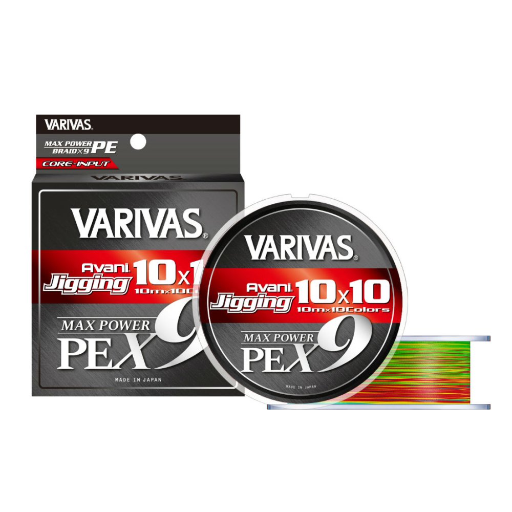 n982-a-32455 FIR VARIVAS AVANI JIGGING 10x10 MAX PE X9 200m #0.6 0.128mm 14lb 10mx10 Marking Color - imagine 1