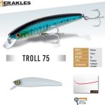 Vobler Herakles Troll 7.5cm/6g, culoare Bandit