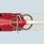 Cicada EVERGREEN IRON MARVIE 40 4.0cm 5.5gr #857 RED HEAD SOLID PEARL - imagine 4