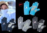 MANUSI MAJOR CRAFT UV-CUT GLOVE L Navy Blue - imagine 2
