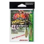 CARLIGE OFFSET DECOY WORM 230G MAKISAGU BLADE GOLD LESTAT NR.4/0 3.5gr
