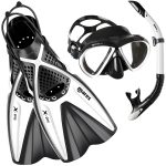 Set snorkeling Mares AQ - X-ONE MAREA, Alb, S-M