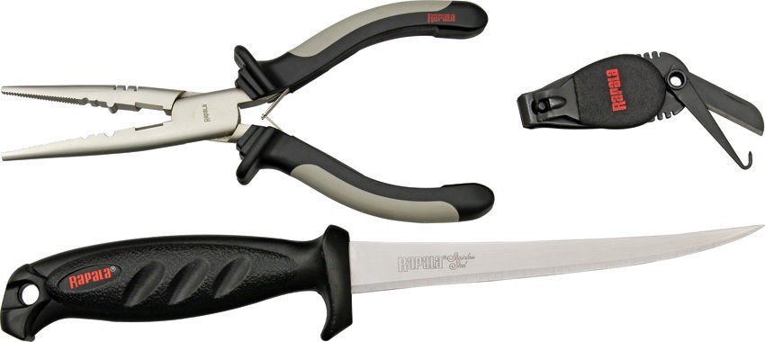 Combo cutit filetat 16cm + cleste + dispozitiv taita fir textil Combo cutit filetat 16cm + cleste + dispozitiv taita fir textil