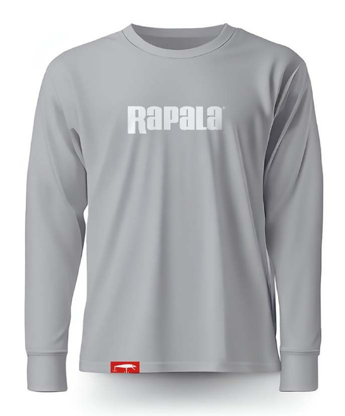 GREY WHITE LOGO LONG SLEEVE L
